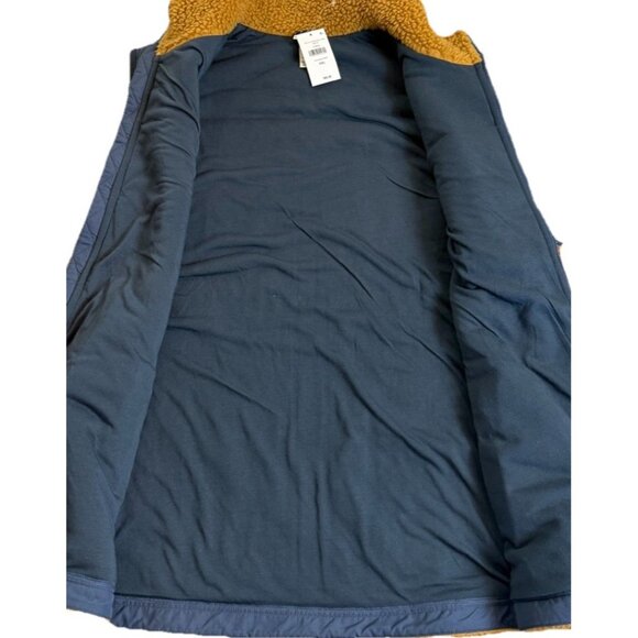 LL Bean Size XXL Sherpa Fleece Vest Antique Gold Mountain Pile NEW - Picture 7 of 9